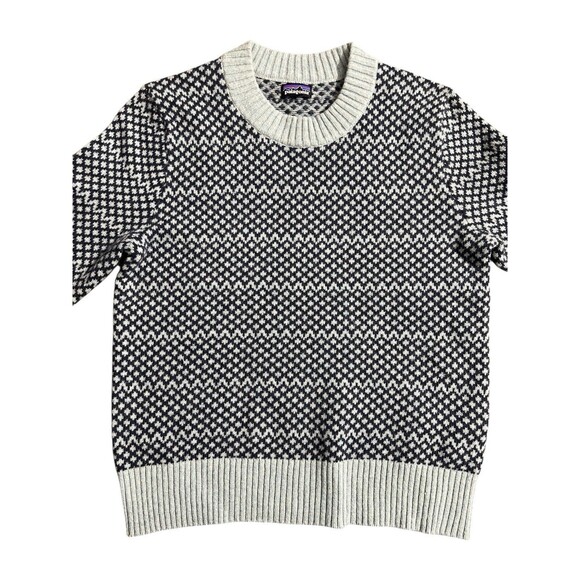 Patagonia Women Recycled Blend Crewneck Swtr Snowdrift Thermal Blue - Picture 2 of 9